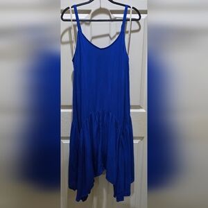 Chic Blue A-Line Dress